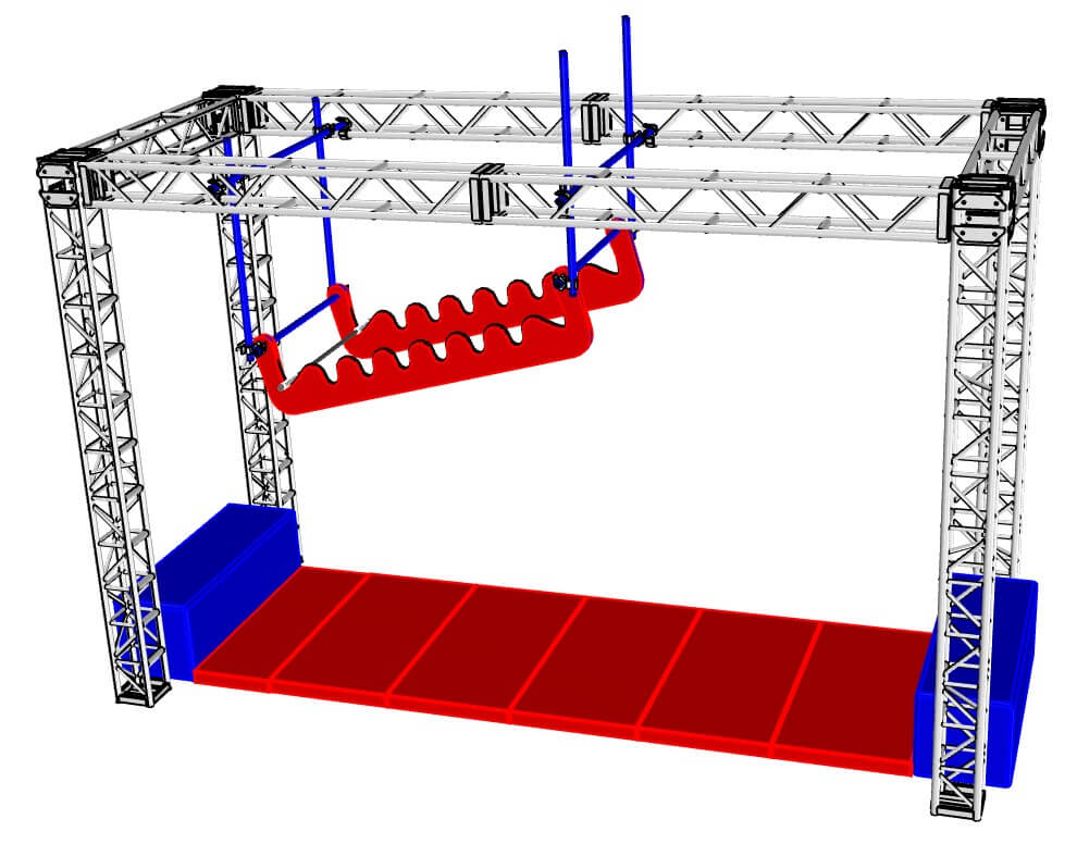 Our Bar Hoppers are designed with an inlaid soft rubber track which reduces noise and wear on the bar. This activity can be mounted level or set up as an incline or decline.