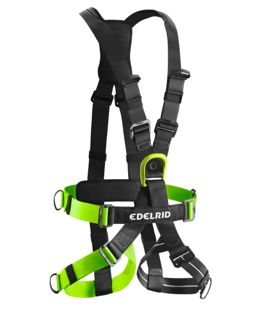 Full body harness used for high aerial ropes course